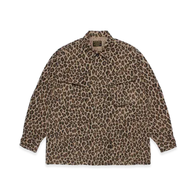 WACKO MARIA Leopard Fatigue Jacket "Beige"