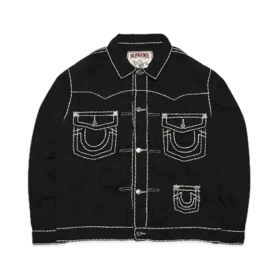 Supreme x True Religion Denim Trucker Jacket "Black"