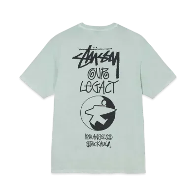 Stussy x OUR LEGACY SURFMAN PIG. DYED TEE "Mint"