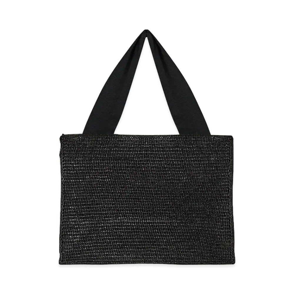 The Row Women's Loretta Raffia Bag "Black"