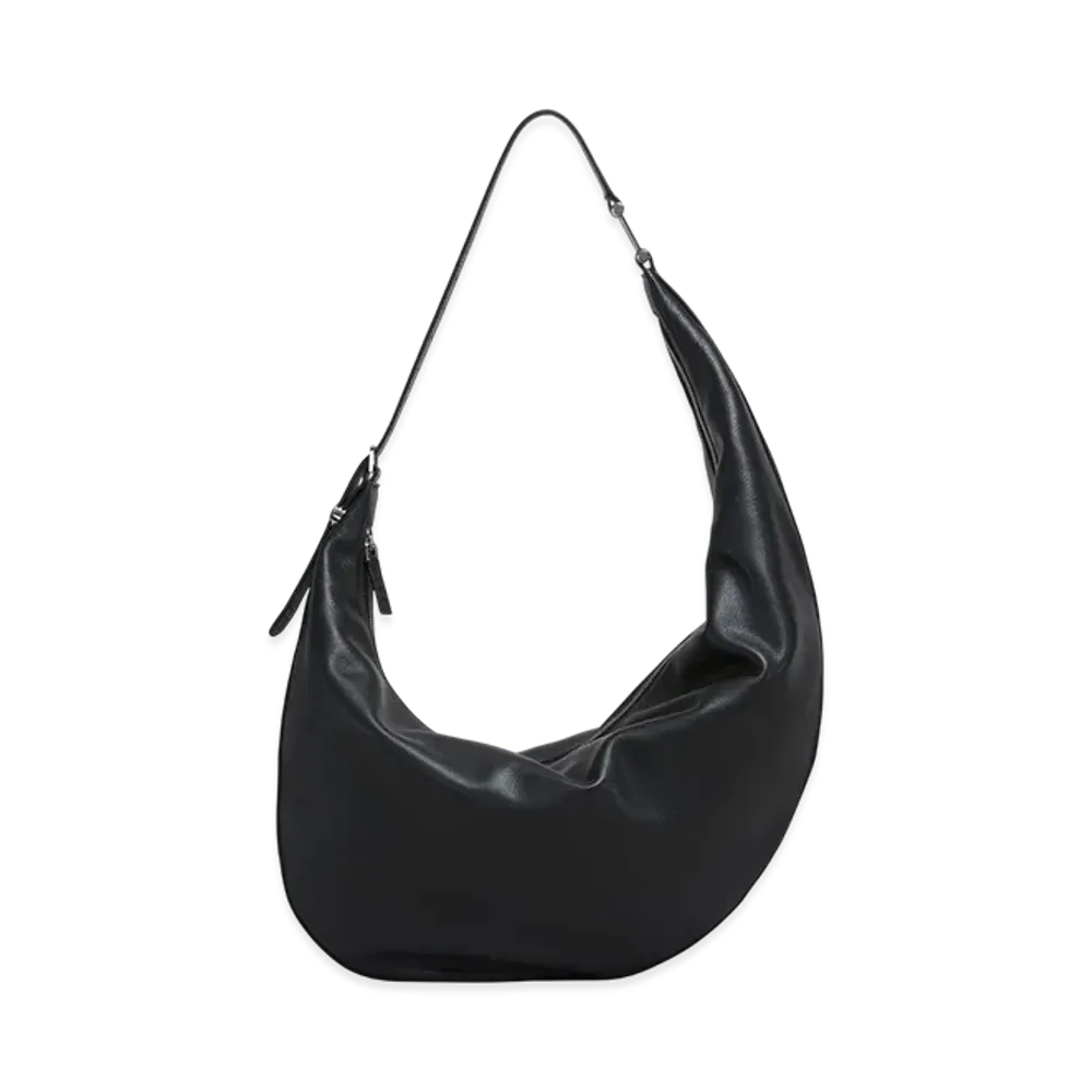 MARNI Dot Medium Hobo Bag in Leather "Black"