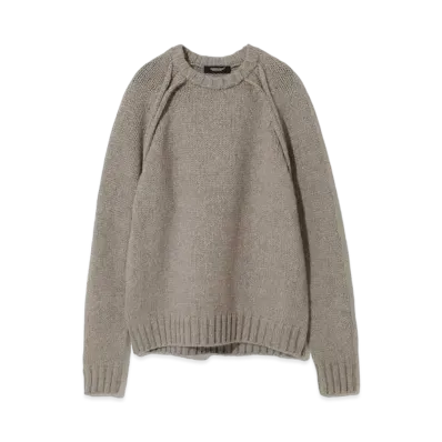 UNDERCOVER Raccoon Blend Wool Knit Pullover "Gray Beige"