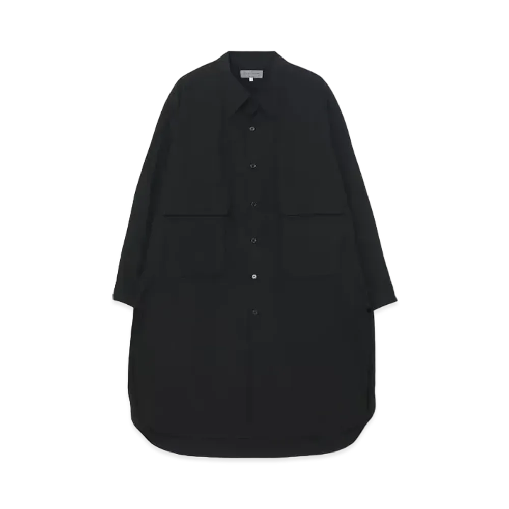 Yohji Yamamoto 100/2 Broad M-Both Flap Chest Pocket B "Black"