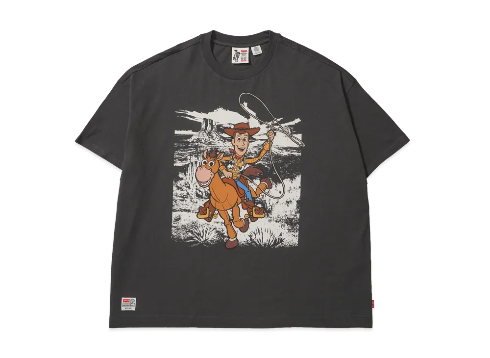 LEVI'S x Toy Story Boxy Tee - Woody "Black"