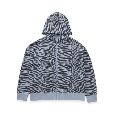 visvim Jumbo SB Hoodie F.Z. Quagga "LT.Blue"
