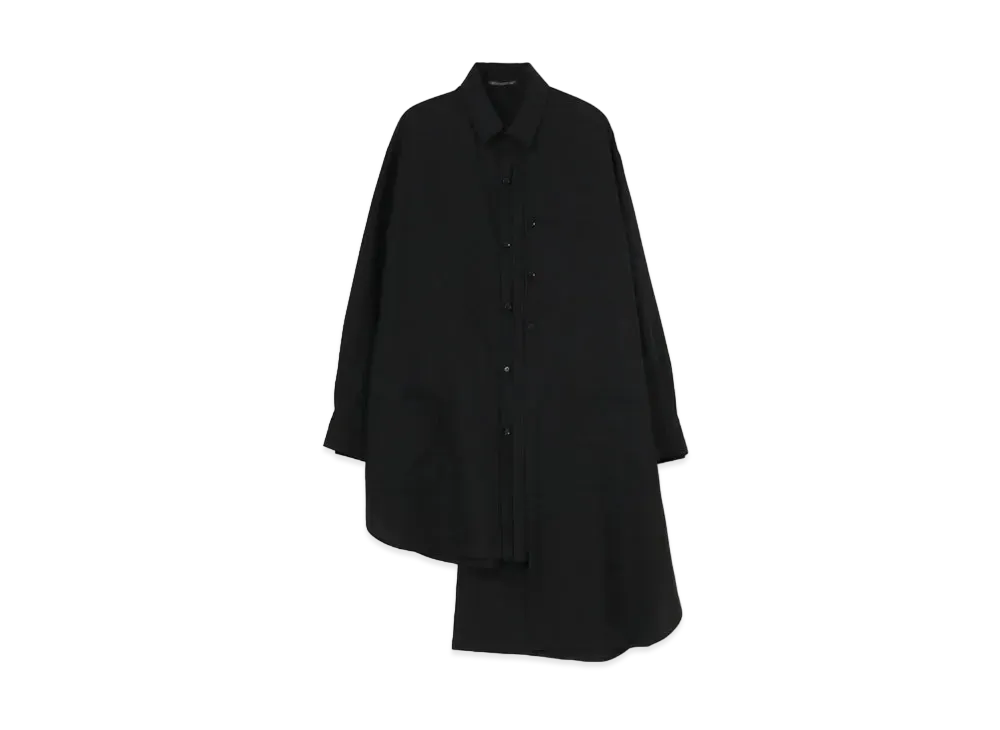 Yohji Yamamoto WOOL BIG SHIRT "Black"