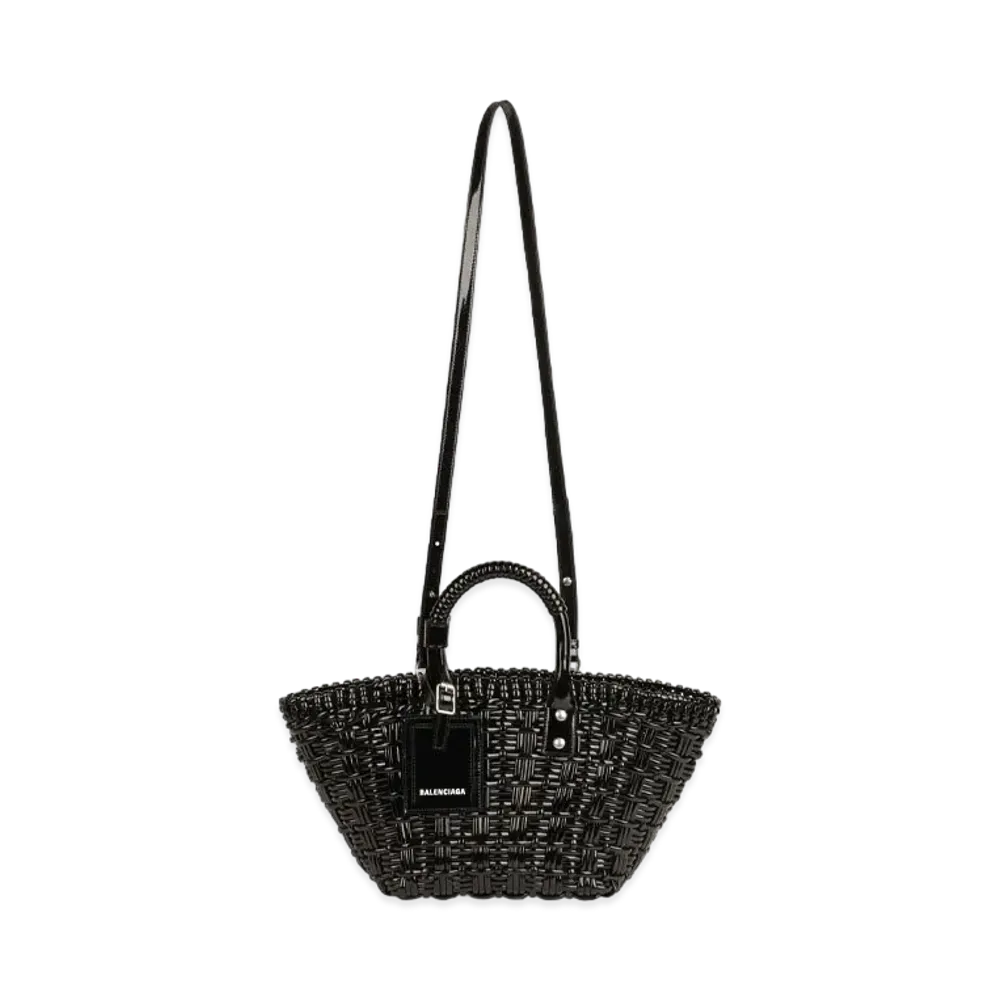BALENCIAGA Women's Bistro XS Basket With Strap "Black"