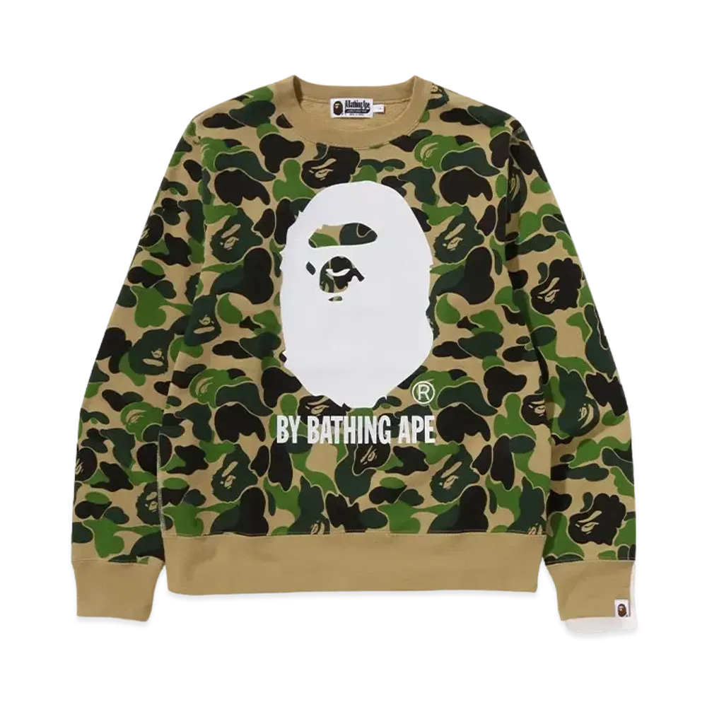 A BATHING APE ABC Camo By Bathing Ape Crewneck Sweat "Green"