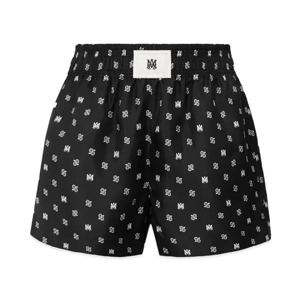 AMIRI Women'S MA Paisley Boxer Short "Black"