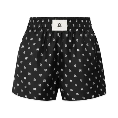 AMIRI Women'S MA Paisley Boxer Short "Black"