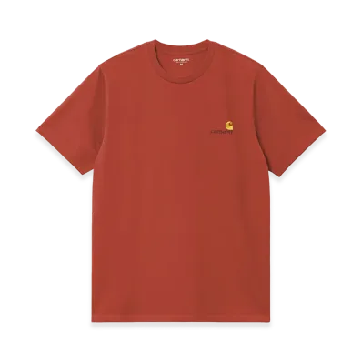 Carhartt WIP S/S American Script T-Shirt "Oxide Red"