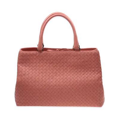 Bottega Veneta Lambskin Hand Bag "Pink"