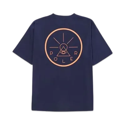 POLeR Vortex Polyester SS Tee "Navy"
