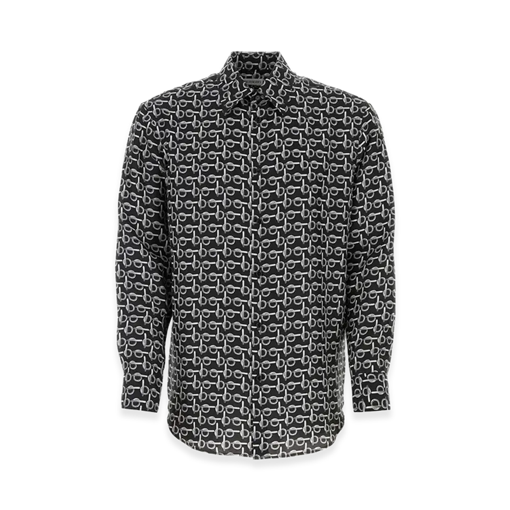 Burberry Printed Silk Oversize Shirt "Printed"