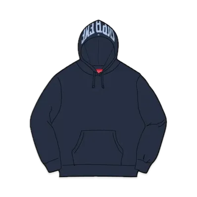 Supreme Warm Up Hooded Sweatshirt "Navy"