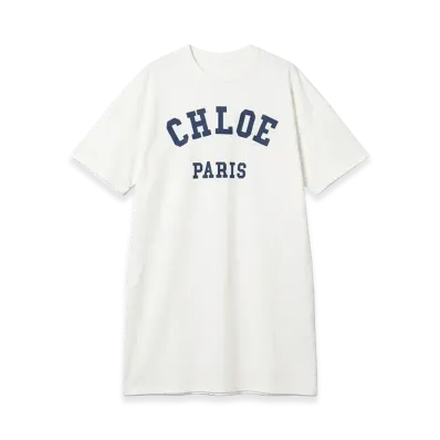 Chloe Kids Logo Dress "Offwhite"