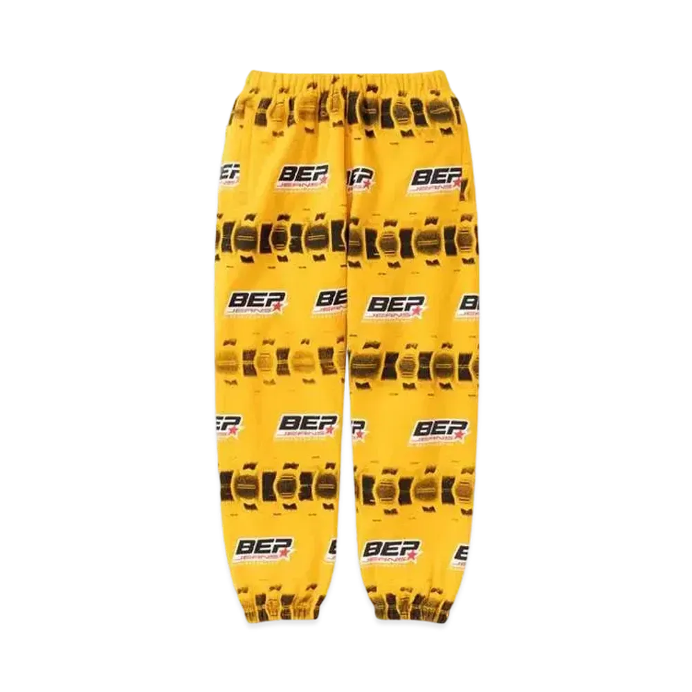BlackEyePatch BEP Jeans Tire Bordered Sweat Pants "Yellow"