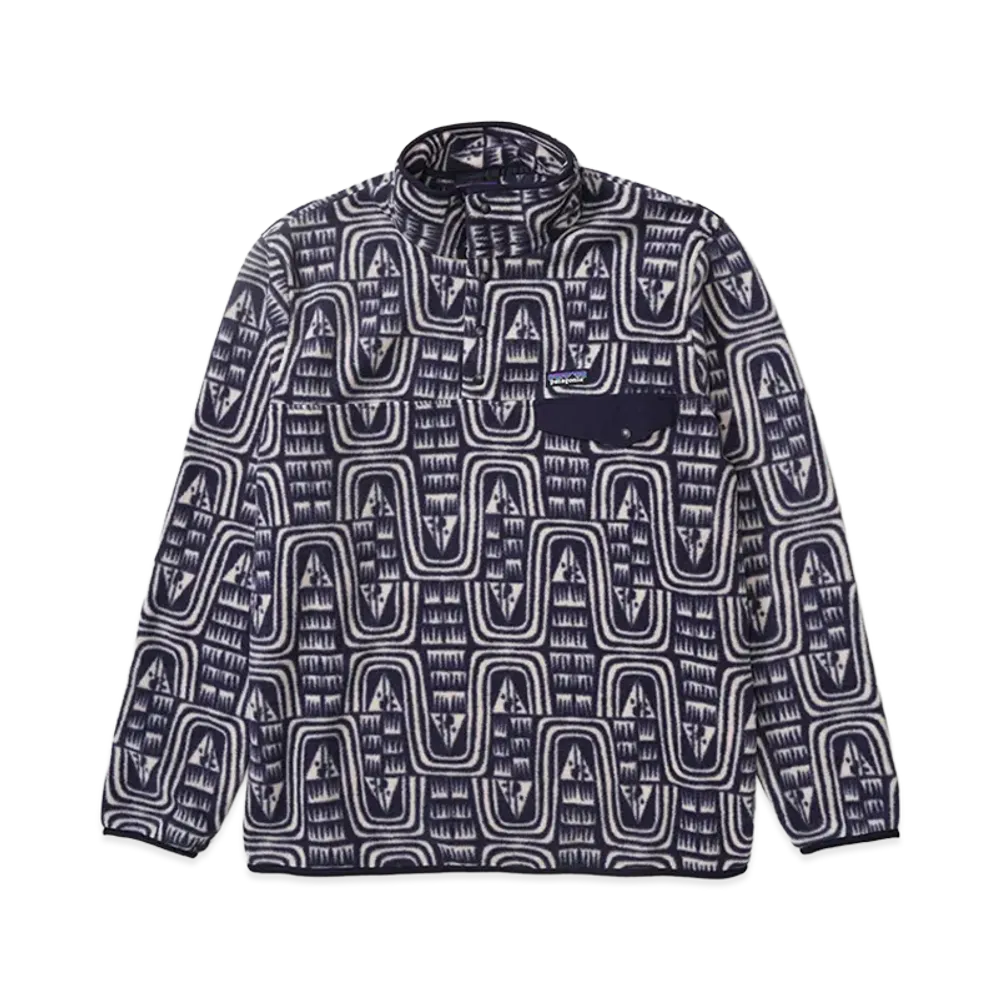 Patagonia Men's Lightweight Synchilla Snap-T Pullover "Flow/Sunken Blue"