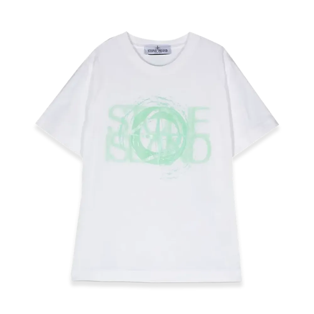 Stone Island Kids T-Shirt Logo "White"