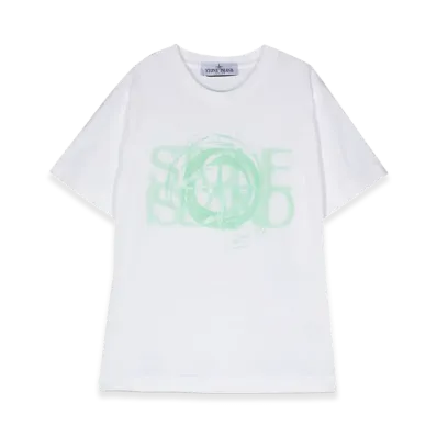 Stone Island Kids T-Shirt Logo "White"