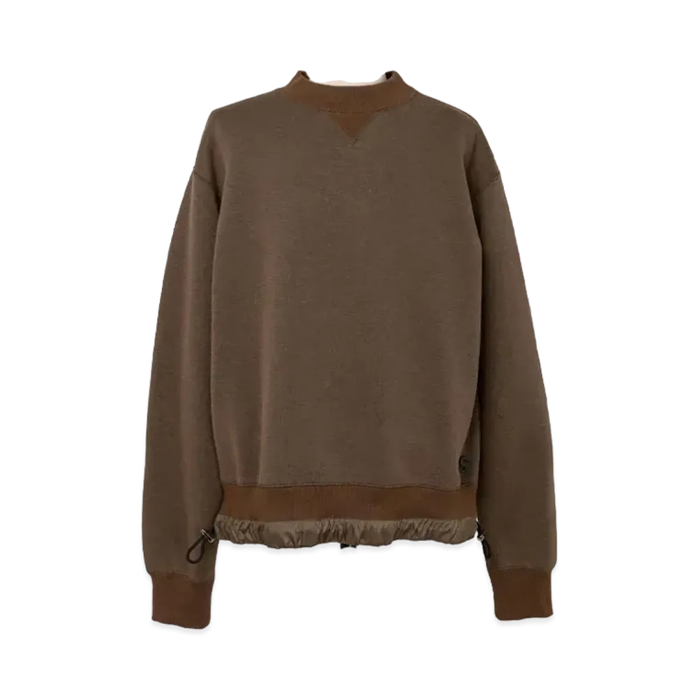sacai S Sponge Sweat Pullover "D/Beige"