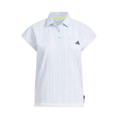 adidas Golf Seersucker Short Sleeve Polo Shirt "Wonder Blue"