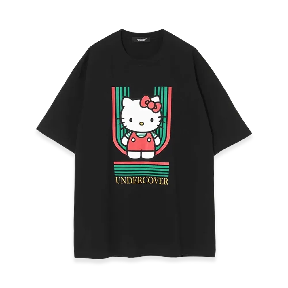 UNDERCOVER x Sanrio Cotton T-Shirt (Hello Kitty) "Black"