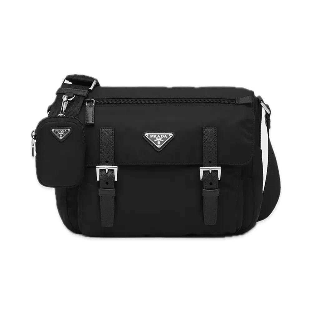 PRADA Re-Nylon Shoulder Bag "Black"