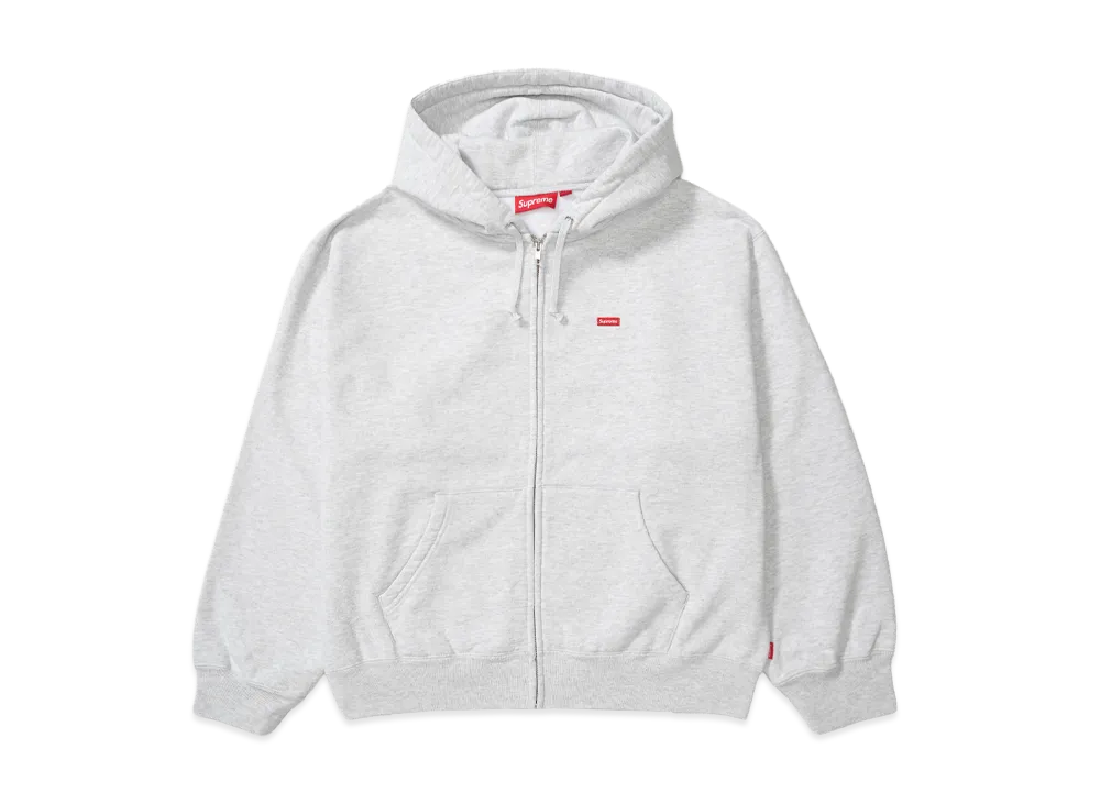 Supreme Small Box Zip Up Hooded Sweatshirt "Ash Grey"