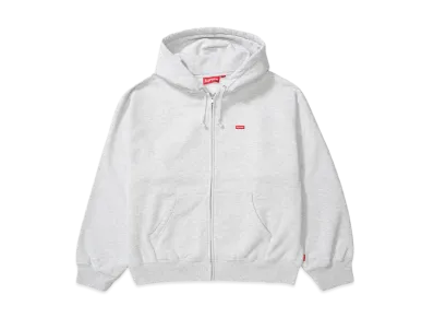 Supreme Small Box Zip Up Hooded Sweatshirt "Ash Grey"