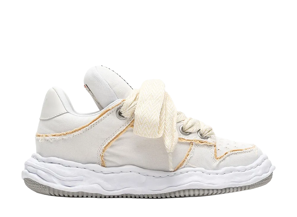 Maison MIHARA YASUHIRO WAYNE PUFFER OG Sole Patterned Lace Canvas Low-top Sneakers "White"