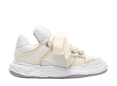 Maison MIHARA YASUHIRO WAYNE PUFFER OG Sole Patterned Lace Canvas Low-top Sneakers "White"