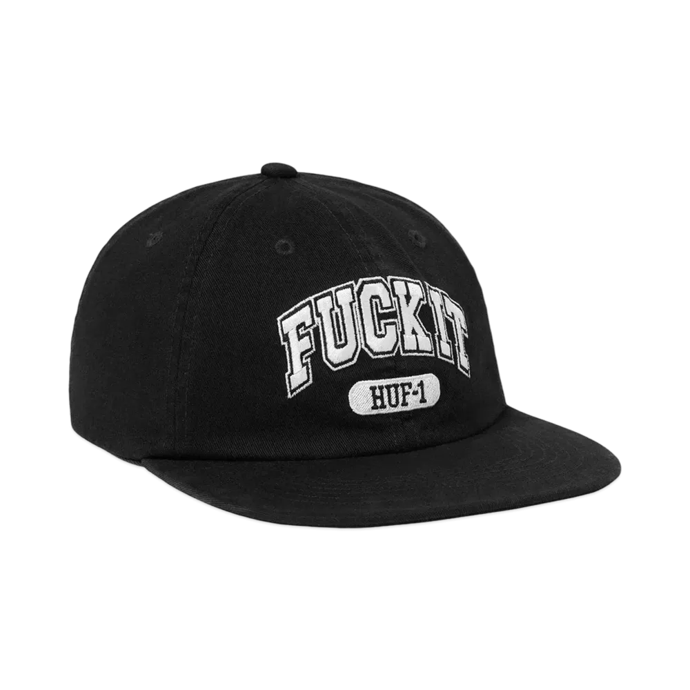 HUF Summer 24 Fuck It 6 Panel Hat "Black"