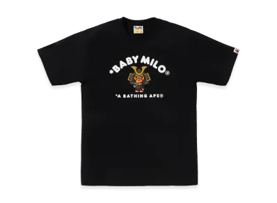 A BATHING APE Kabuto Baby Milo College Tee "Black"