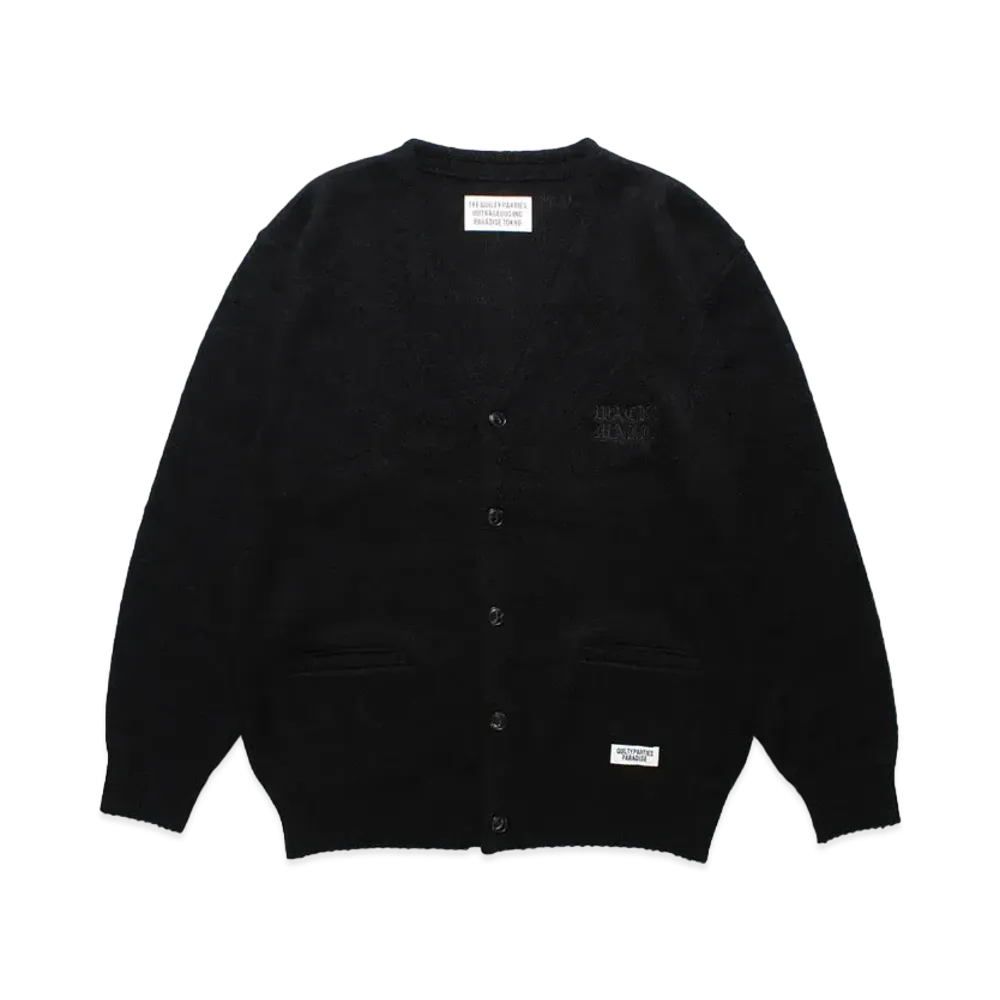 WACKO MARIA Mohair Knit Cardigan "Black"