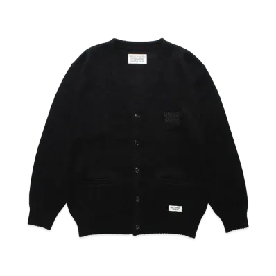 WACKO MARIA Mohair Knit Cardigan "Black"