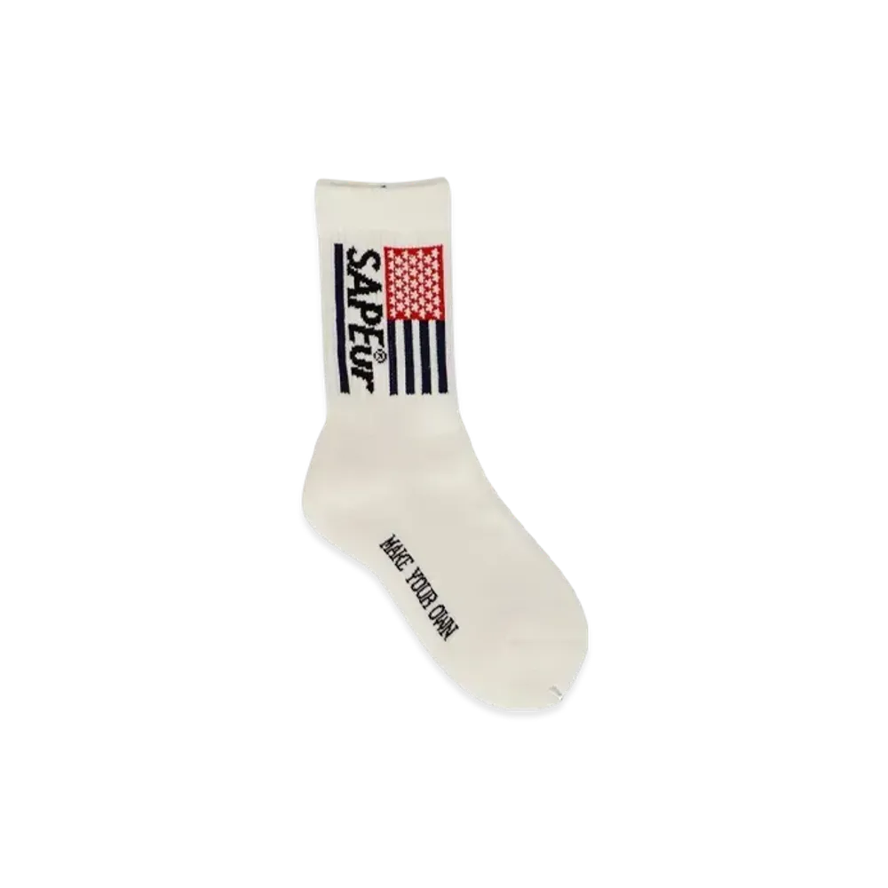 SAPEur Youth USA Sapeur Socks "Off White"