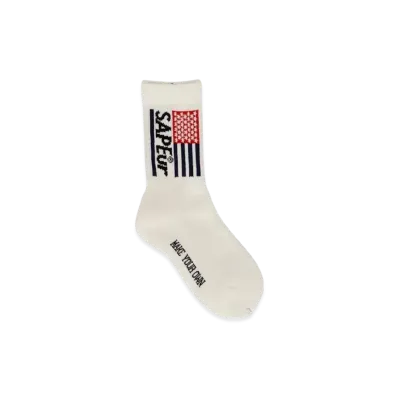 SAPEur Youth USA Sapeur Socks "Off White"