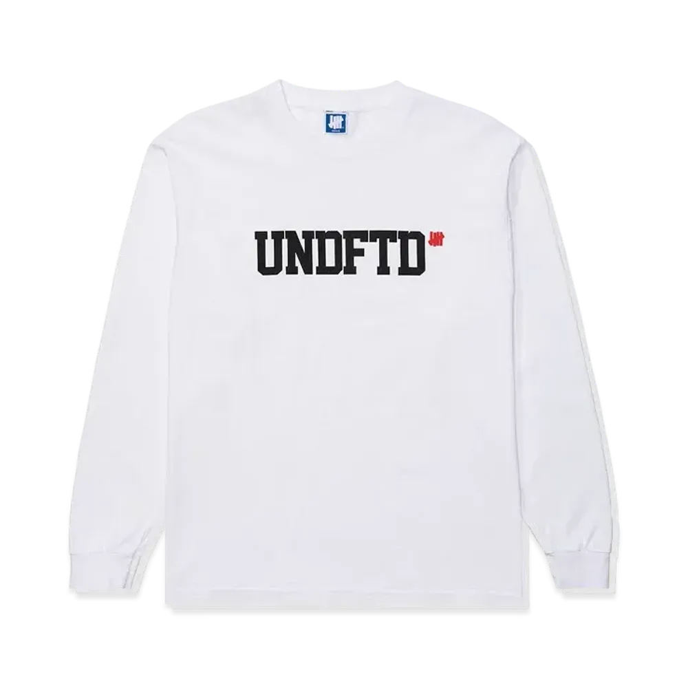 UNDEFEATED TRADEMARK L/S TEE - 80314 "White"
