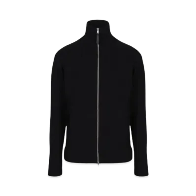 Maison Margiela Drivers Knit Zip Up Cardigan "Black"