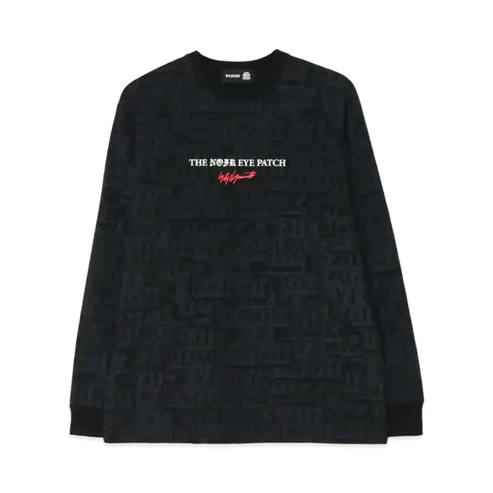 BlackEyePatch WILDSIDE YOHJI YAMAMOTO "NOIR EYE PATCH" Long Sleeve T-shirt "Black"