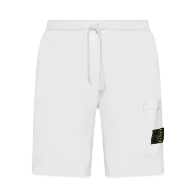 Stone Island 64651 Fleece Bermuda Shorts - 23SS "White"