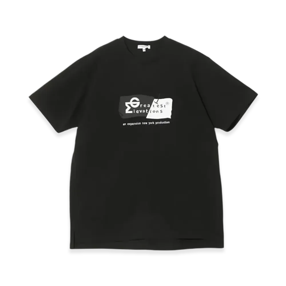 ENGINEERED GARMENTS EG X EXPANSION NY - GREATEST ELEVATIONS TEE "Black"