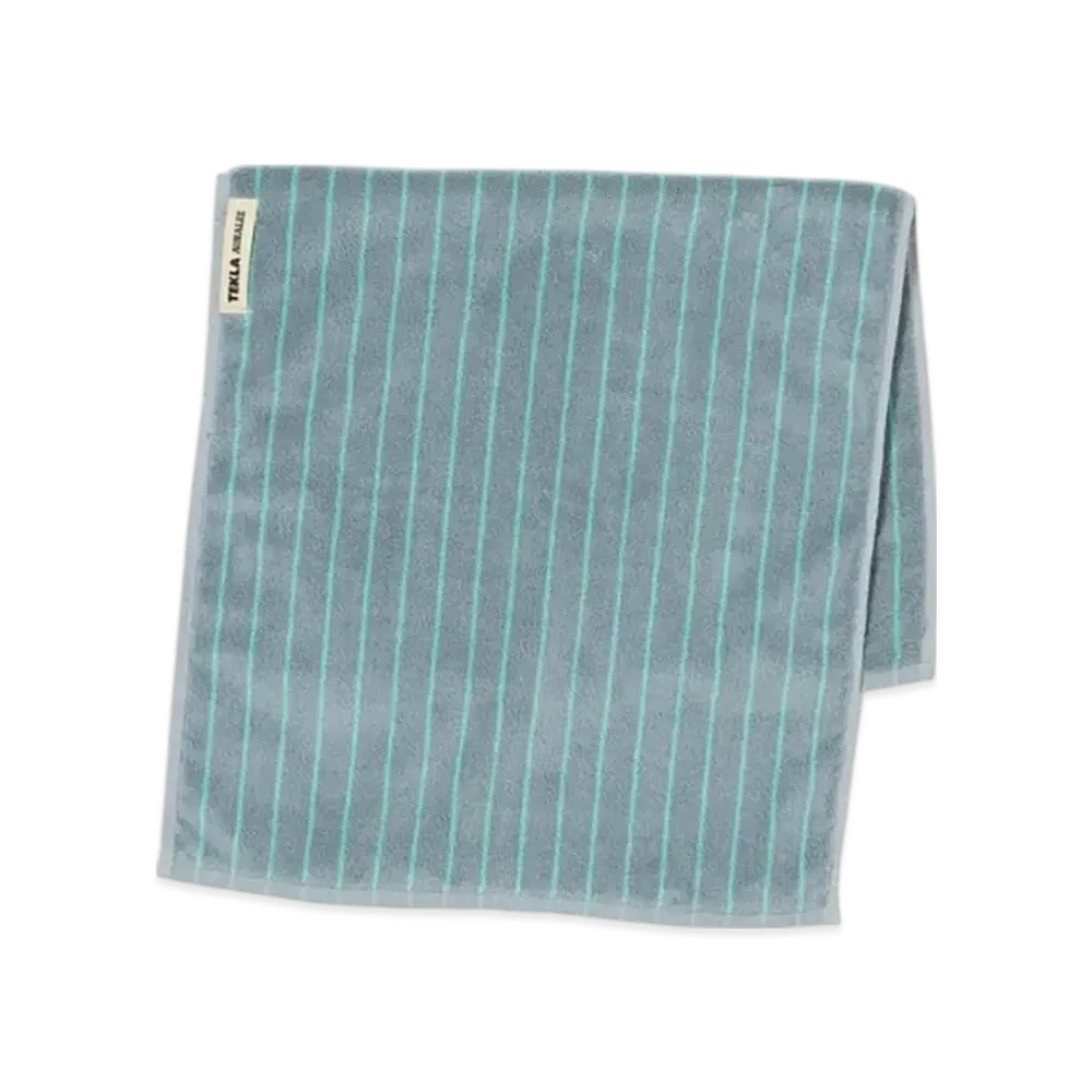 AURALEE Hand Towel "Light Moss Stripes"