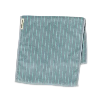 AURALEE Hand Towel "Light Moss Stripes"