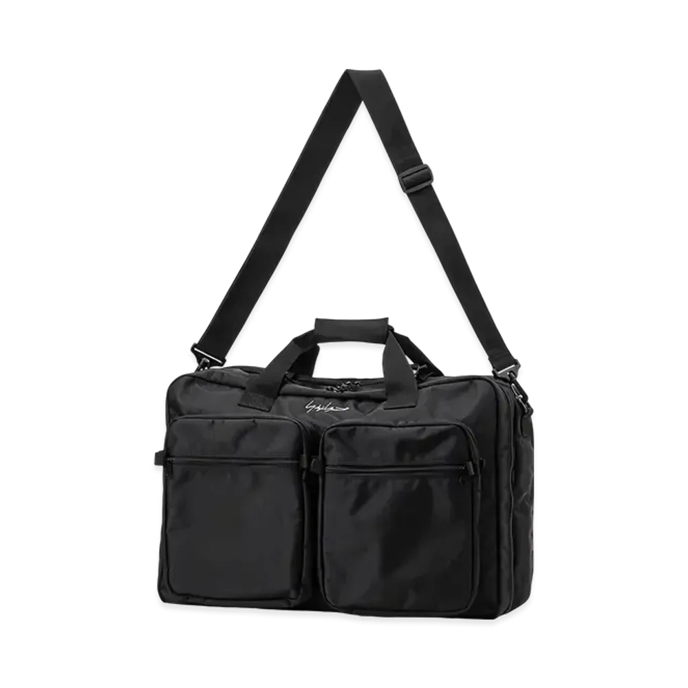 Yohji Yamamoto POUR HOMME YY Signature Barrel Bag "Black"