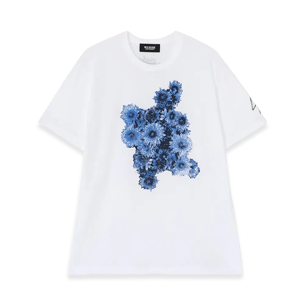 WILDSIDE YOHJI YAMAMOTO Flower T-shirt "White"