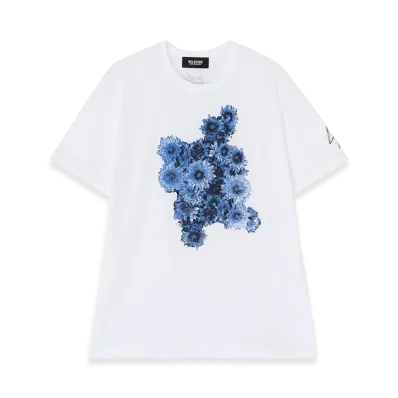 WILDSIDE YOHJI YAMAMOTO Flower T-shirt "White"