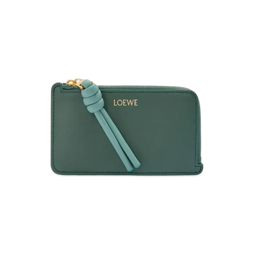 LOEWE Knot Coin Card Holder "Vetiver/Water"