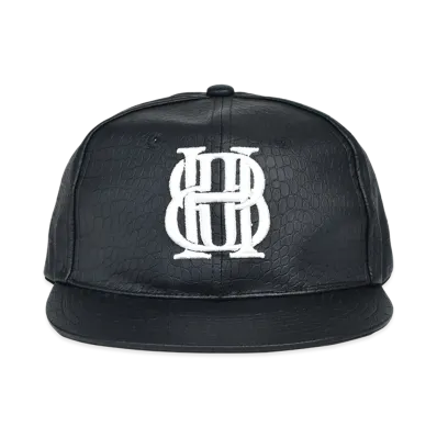BREATH BH Logo Faux Crocodile Cap "Black"